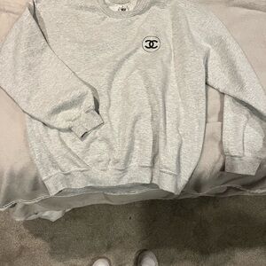 Gray Women's crew neck